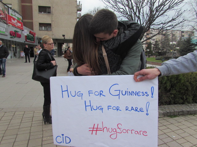 Hug for Rare: members of CID Academy hug for the campaign (GALLERY)