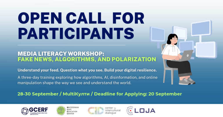 Open call for participants: Media literacy workshop “Fake News, Algorithms and Polarization”
